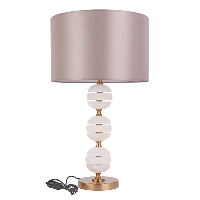 Lampe de table créative avec couvercle en tissu