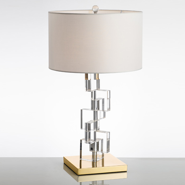 Lampe de table en cristal moderne