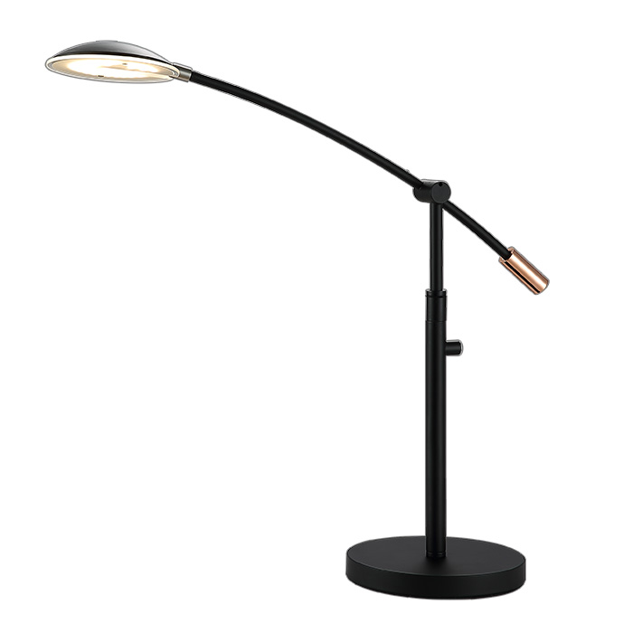 Lampe de table d'étude avec abat-jour en forme de U